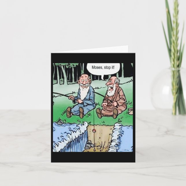 Moses Pole Fischen Karte (Vorderseite)