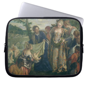 Moses rettete aus dem Nil, 1580 (Öl auf Leinwand) Laptopschutzhülle