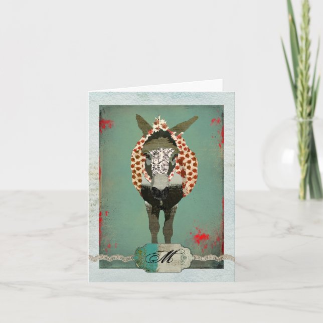 Moses-Rosen-Monogramm Notecard (Vorderseite)