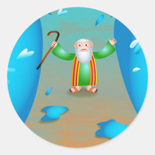 Moses Runder Aufkleber