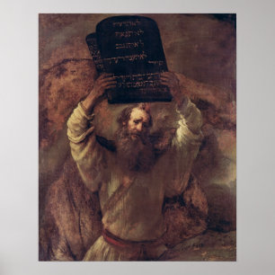 Moses Smashing the Tablets of the Law, 1659 Poster