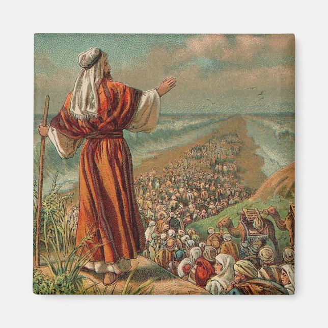 Moses Teile des Roten Meeres Magnet (Vorne)