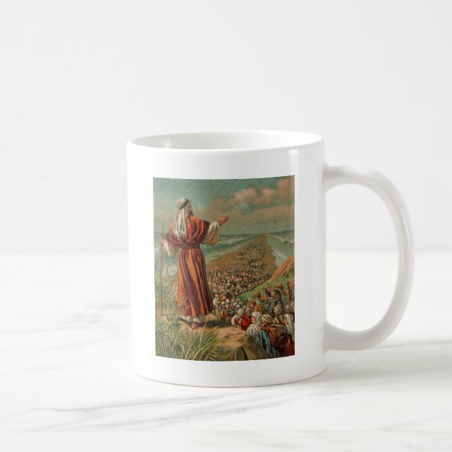 Moses Teile des Roten Meeres Tasse (Rechts)