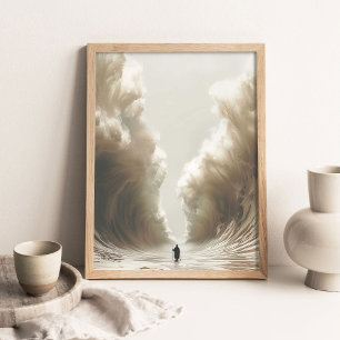Moses teilt das Rote Meer, Christliche Malerei, Je Poster