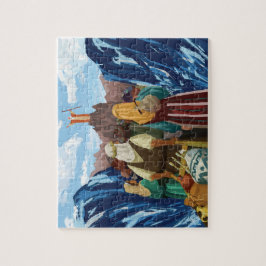 Moses teilt das Rote Meer-Puzzle Puzzle