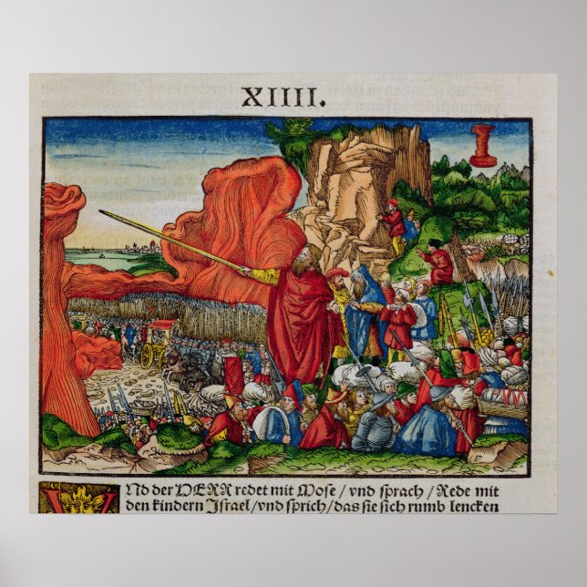 Moses überquert das Rote Meer Poster (Vorne)