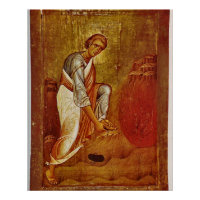 Moses und das orthodoxe Christliche Symbol Bush