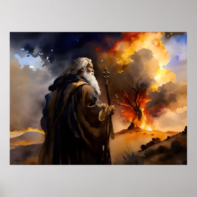 Moses und der brennende Bush Poster (Vorne)