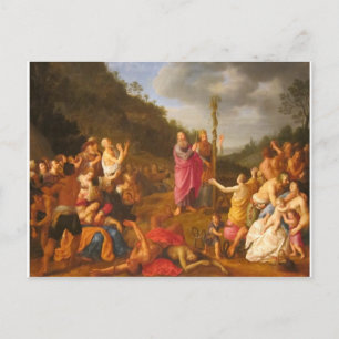 Moses und die Brazen Schlange Postkarte