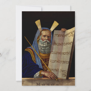 Moses und die Gesetzestafeln Kunst Einladung