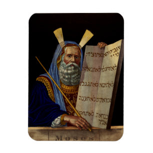 Moses und die Gesetzestafeln Kunst Magnet