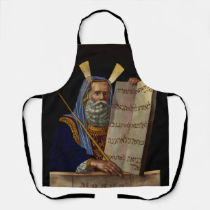 Moses und die Gesetzestafeln Kunst Schürze