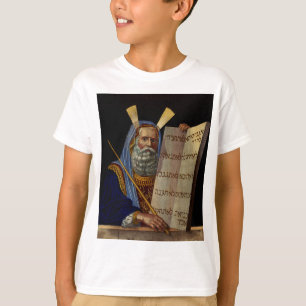 Moses und die Gesetzestafeln Kunst T-Shirt