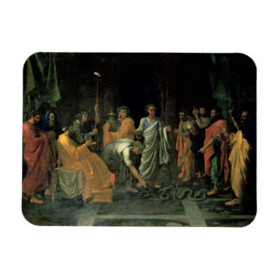 Moses und die unverschämte Schlange (Öl auf Magnet