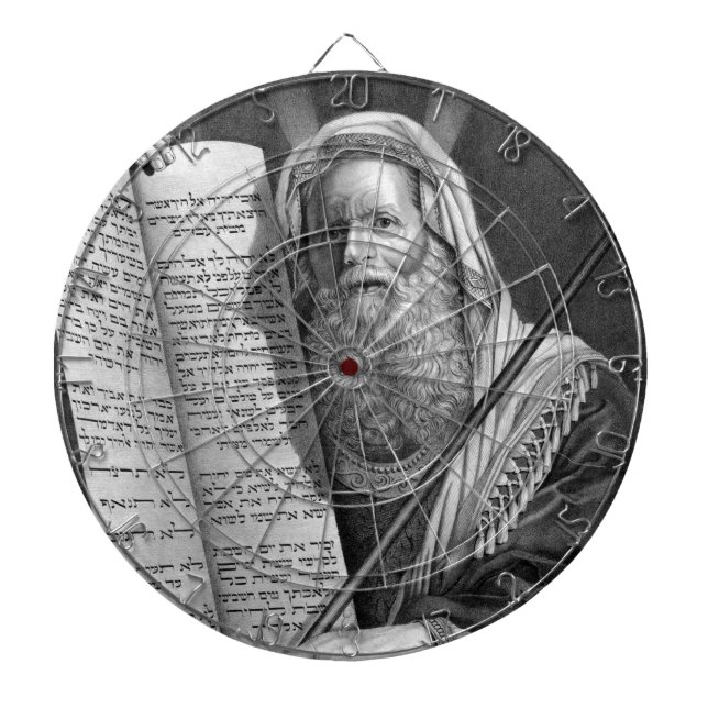 Moses und die zehn Gebote Dartscheibe (vorne)