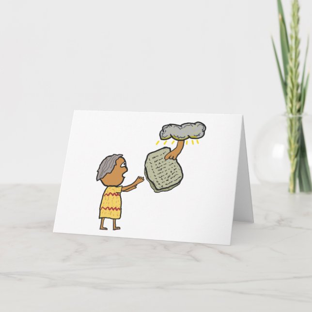 Moses und die zehn Gebote Karte (Vorderseite)