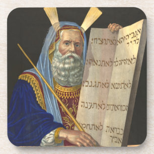 "Moses und die Zehn Gebote" Korkuntersetzer Untersetzer