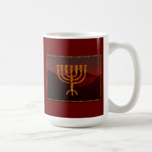 Moshe ist Menorah Kaffeetasse