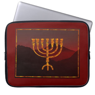 Moshe ist Menorah Laptopschutzhülle