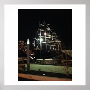 Moshulu bei Penn's Landing in Philadelphia Poster