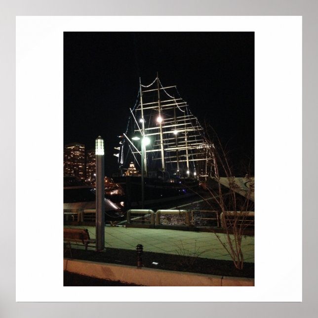 Moshulu bei Penn's Landing in Philadelphia Poster (Vorne)