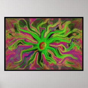 mosiac Blume Poster