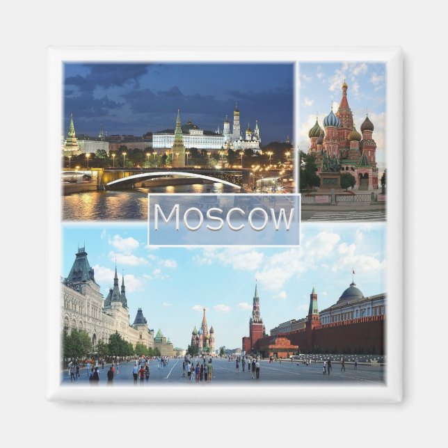 MOSKAU005, Russland, Europa, Kühlschrank, Magnet (Vorne)