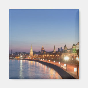 Moskau-Fluss an der Dämmerung Magnet