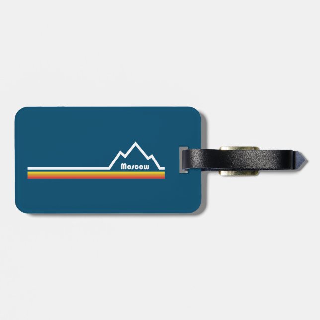 Moskau Idaho Gepäckanhänger (Rückseite horizontal)