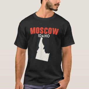 Moskau Idaho USA Staat Amerika Reisen Idahoan T-Shirt