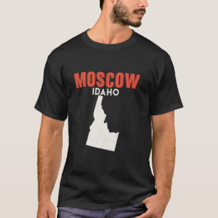 Moskau Idaho USA Staat Amerika Reisen Idahoan T-Shirt