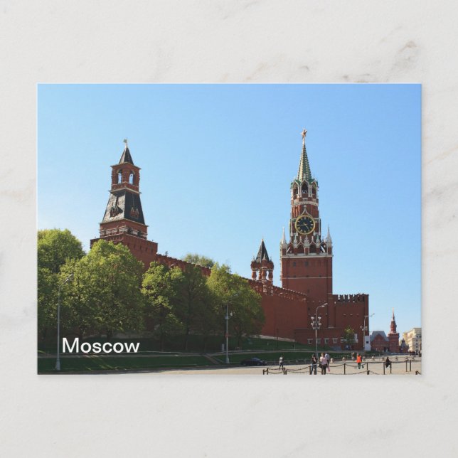 Moskau Kremlin Postkarte (Vorderseite)