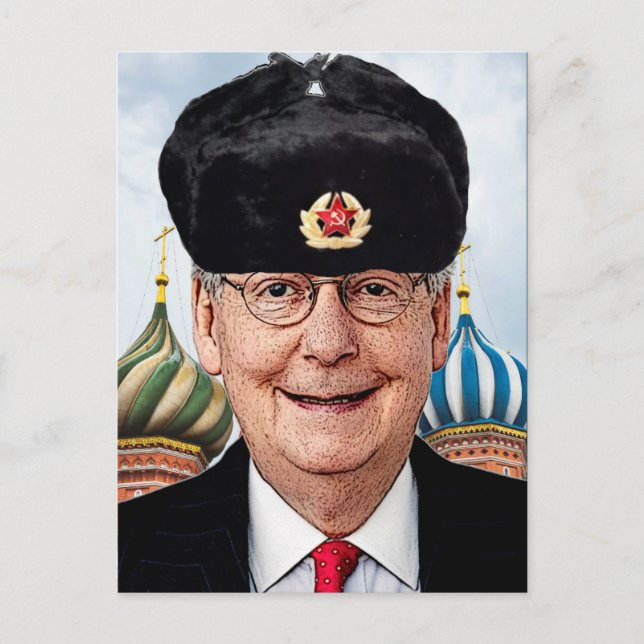Moskau Mitch McConnell Postkarte (Vorderseite)