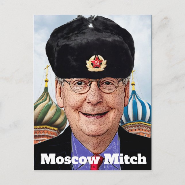 Moskau Mitch McConnell Postkarte (Vorderseite)