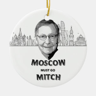 Moskau Mitch muss gehen Keramik Ornament