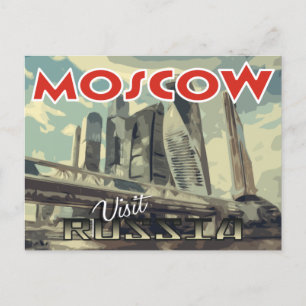 Moskau, Postkarte von Serie Besuch Russland