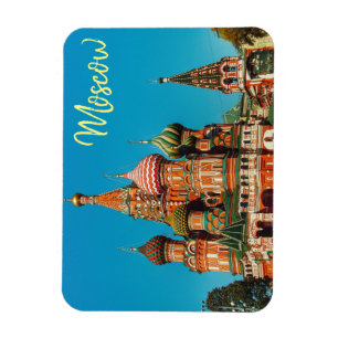 Moskau Roter Platz St Basils Russland Magnetkarte Magnet