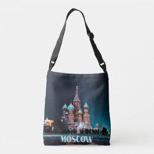 Moskau Russland Basilische Kathedrale Tragetaschen Mit Langen Trägern