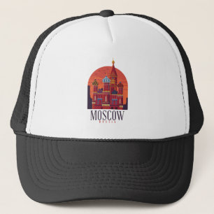 Moskau Russland Kreml Skyline Truckerkappe