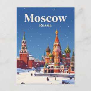 Moskau Russland Postkarte