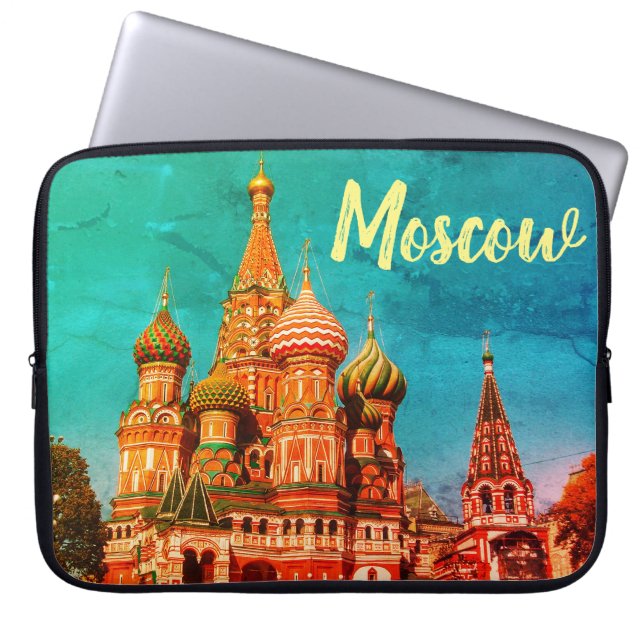Moskau St Basil's Cathedral Computer Laptop-Sieb Laptopschutzhülle (Vorderseite)