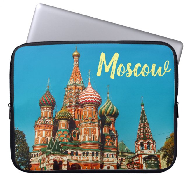 Moskau St Basil's Cathedral Computer Laptop-Sieb Laptopschutzhülle (Vorderseite)