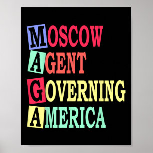 Moskauer Agenten regieren Amerika Anti-Trump-Russi Poster