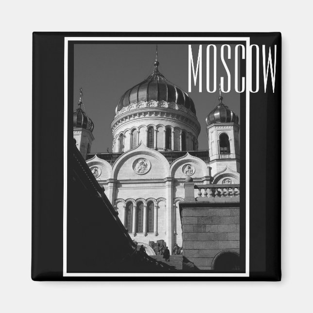 Moskauer Christus Die Architektur der Heiligen Kat Magnet (Vorne)