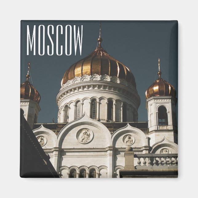 Moskauer Christus Die Architektur der Heiligen Kat Magnet (Vorne)