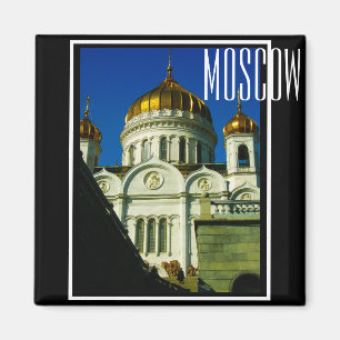 Moskauer Christus Die Architektur der Heiligen Kat Magnet