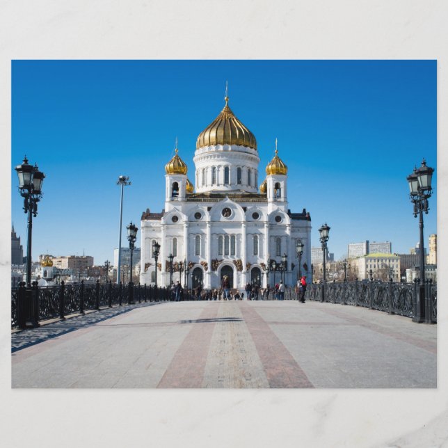 Moskauer Kathedrale Christus der Erretter Flyer (Vorne)