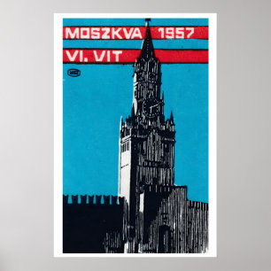 Moskauer Kirche - Streichholzschachtel-Druck - Äst Poster