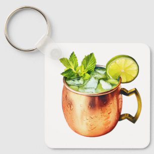 Moskauer Mule mit Limon Schlüsselanhänger