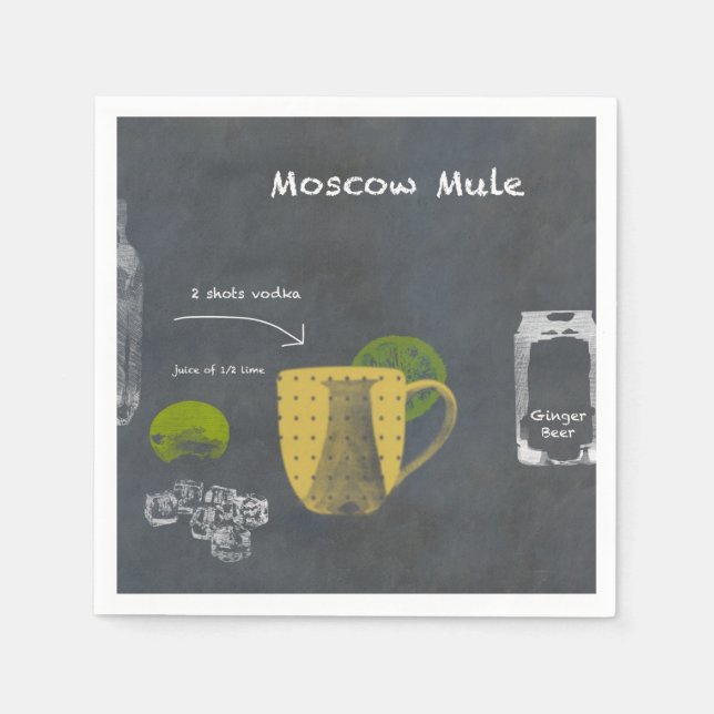Moskauer Mule Serviette (Vorderseite)